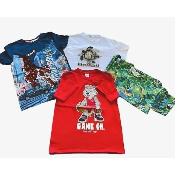 H&M Assorted Short Sleeves Boys T-Shirt Bundle - Picture 1 of 9